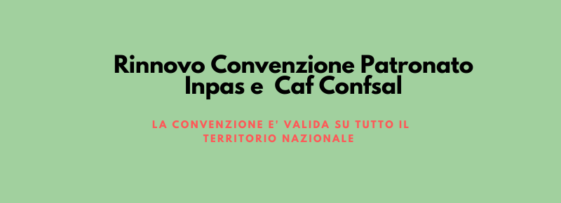 Convenzione Caf e Patronato