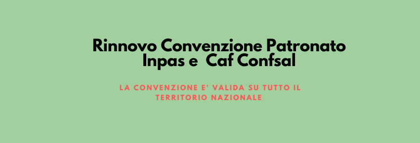 Convenzione Caf e Patronato